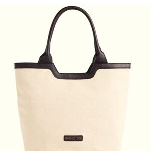 Rachel Zoe Elegant Cream and Black Tote